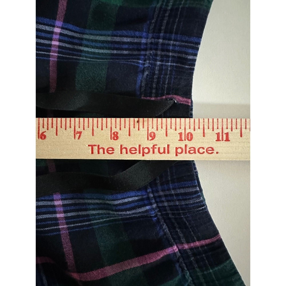Victorias Secret Plaid Pajama Set Sz M Cotton Modal Pants&Shirt Lounge Sleepwear - Picture 8 of 13